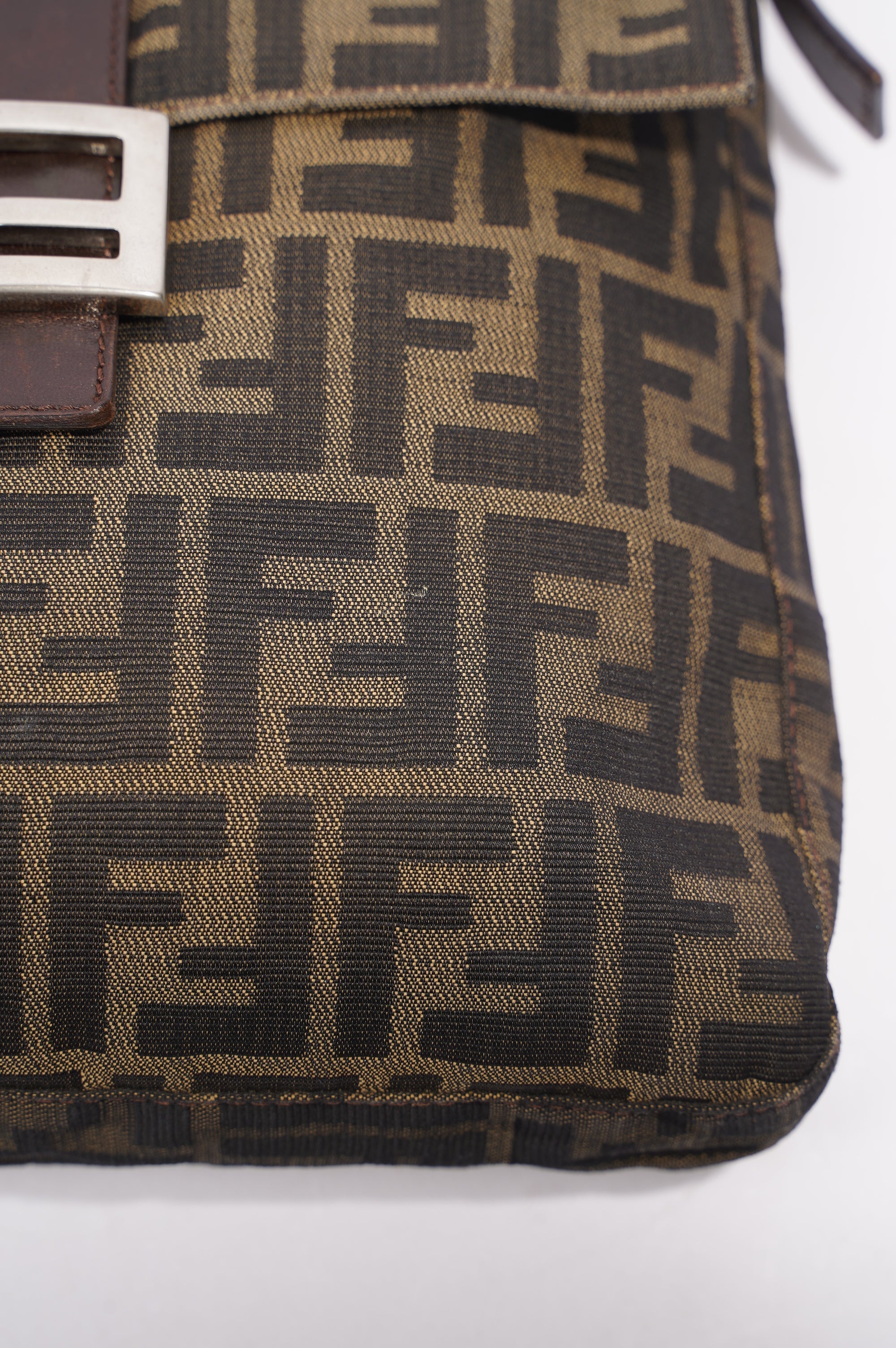 Fendi Mamma Baguette Brown Zucca Canvas