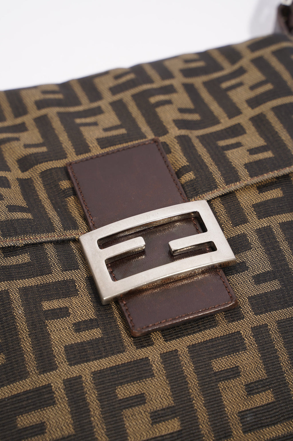 Fendi Mamma Baguette Brown Zucca Canvas