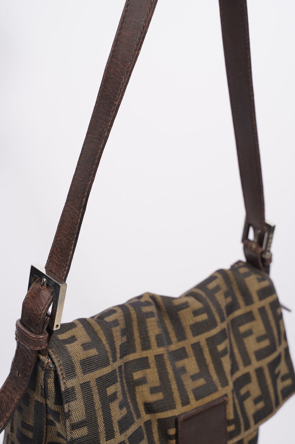 Fendi Mamma Baguette Brown Zucca Canvas