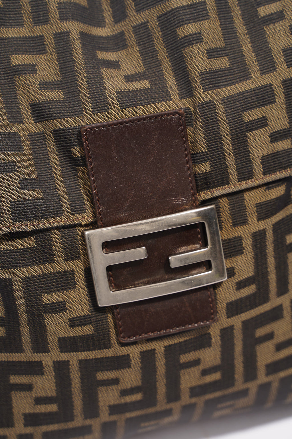 Fendi Mamma Baguette Brown Zucca Canvas