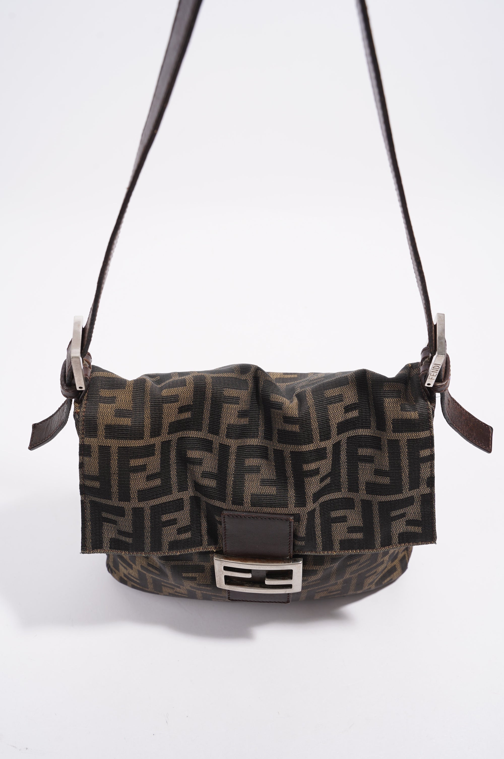 Fendi Mamma Baguette Brown Zucca Canvas
