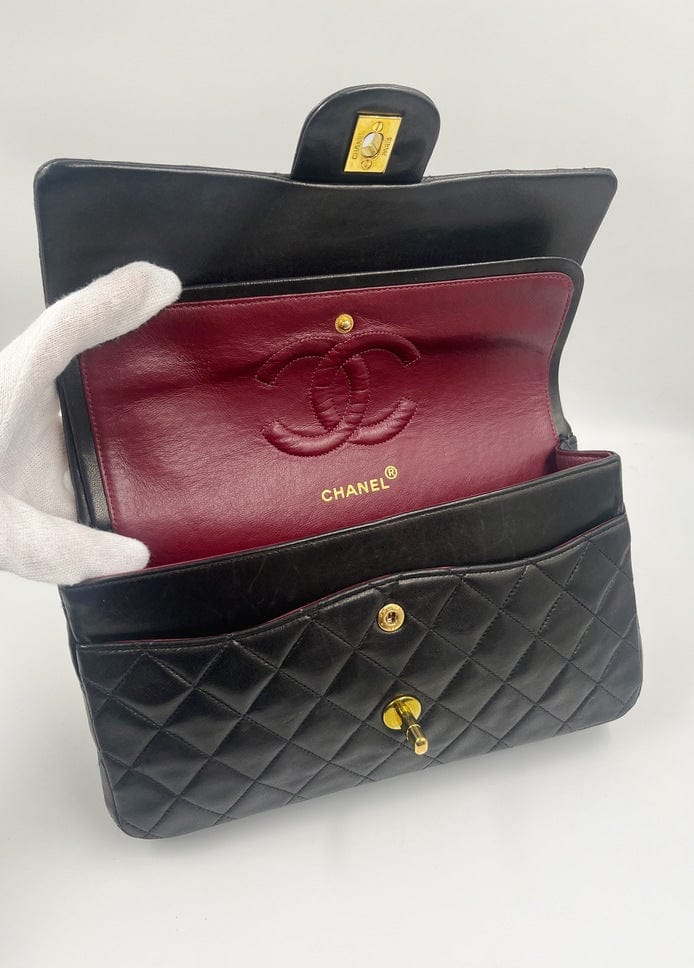 Chanel Classic Double Flap Bag with 24k gold plated hardware