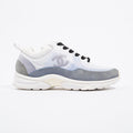 Chanel CC Logo Light Blue / White Fabric EU 36 UK 3