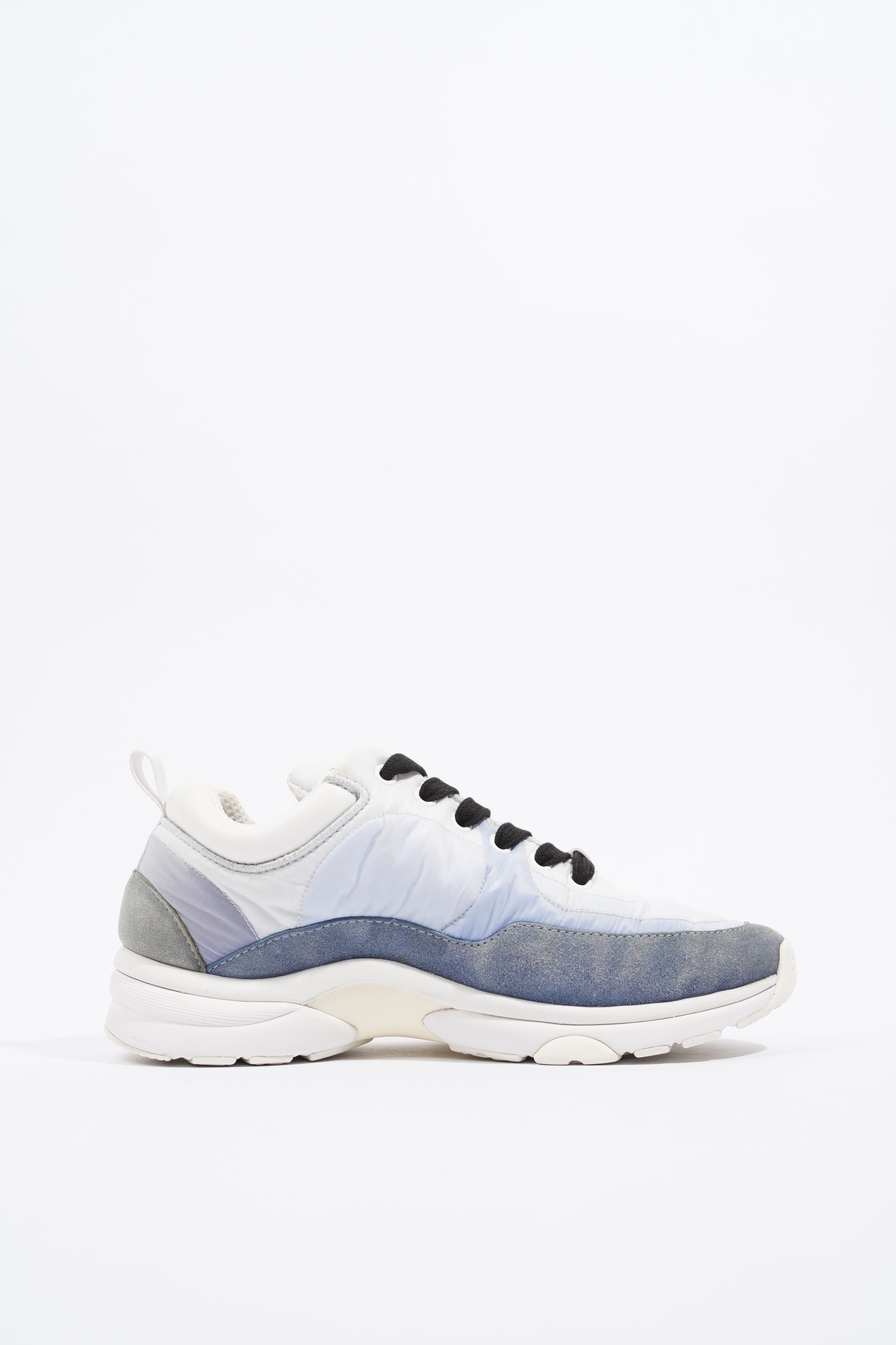 Chanel CC Logo Light Blue / White Fabric EU 36 UK 3