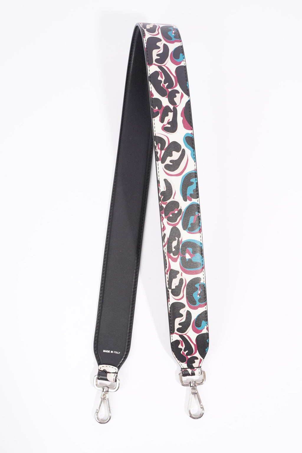Fendi Strap You Multi FF Print / Black Leather