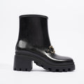 Gucci Horsebit Boots Black Rubber EU 36 UK 3