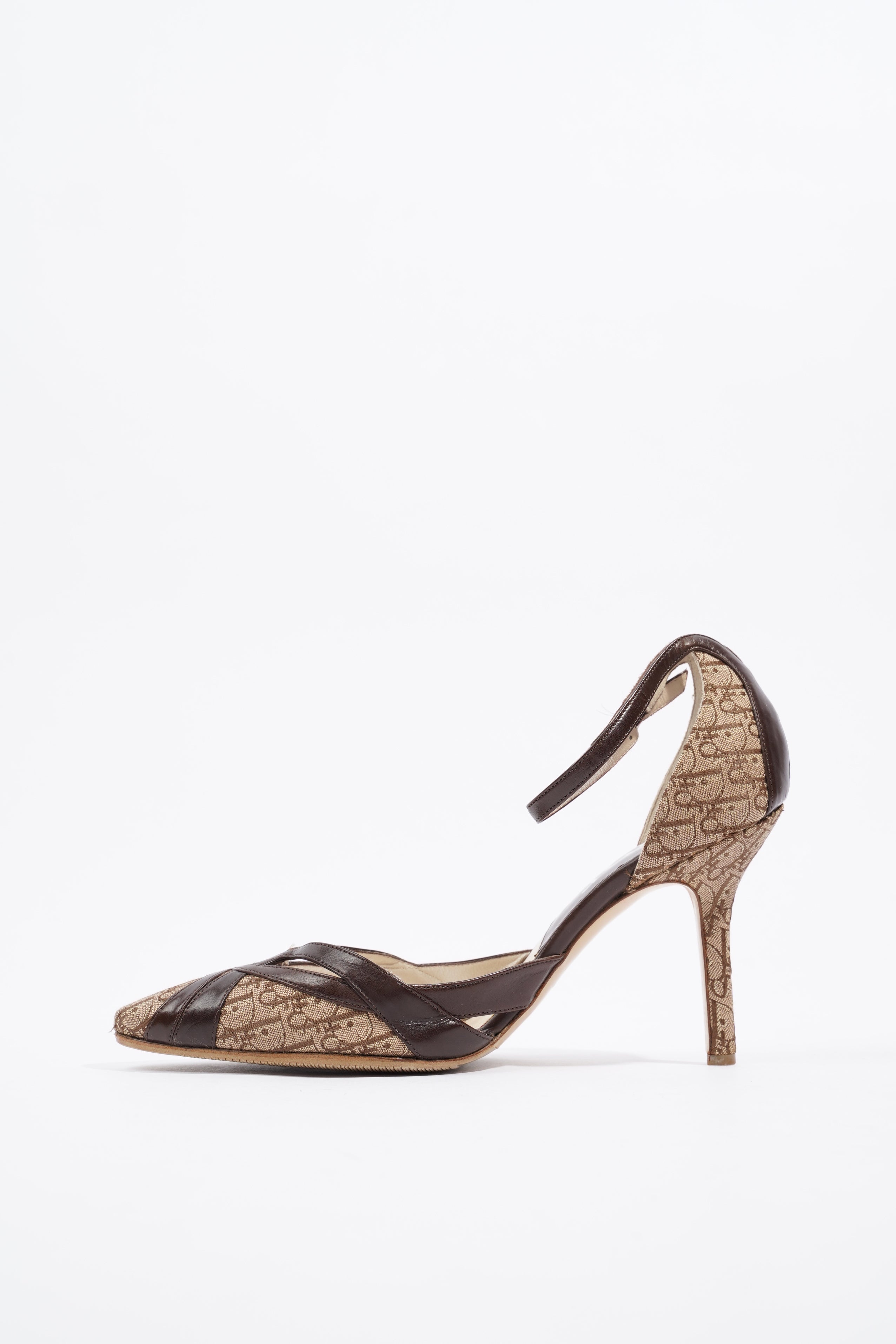 Christian Dior Trotter Beige / Brown Fabric EU 36.5 UK 3.5