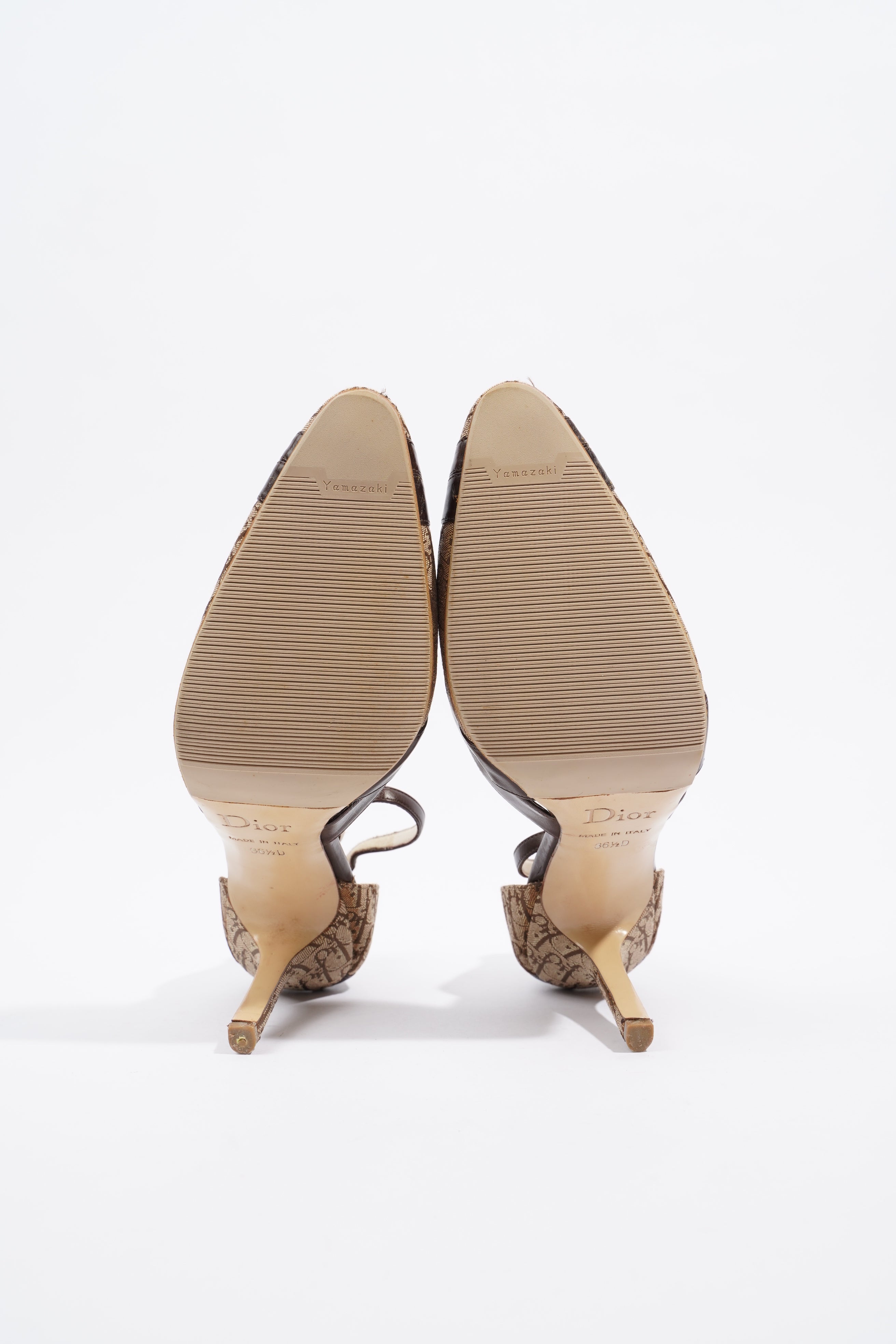 Christian Dior Trotter Beige / Brown Fabric EU 36.5 UK 3.5