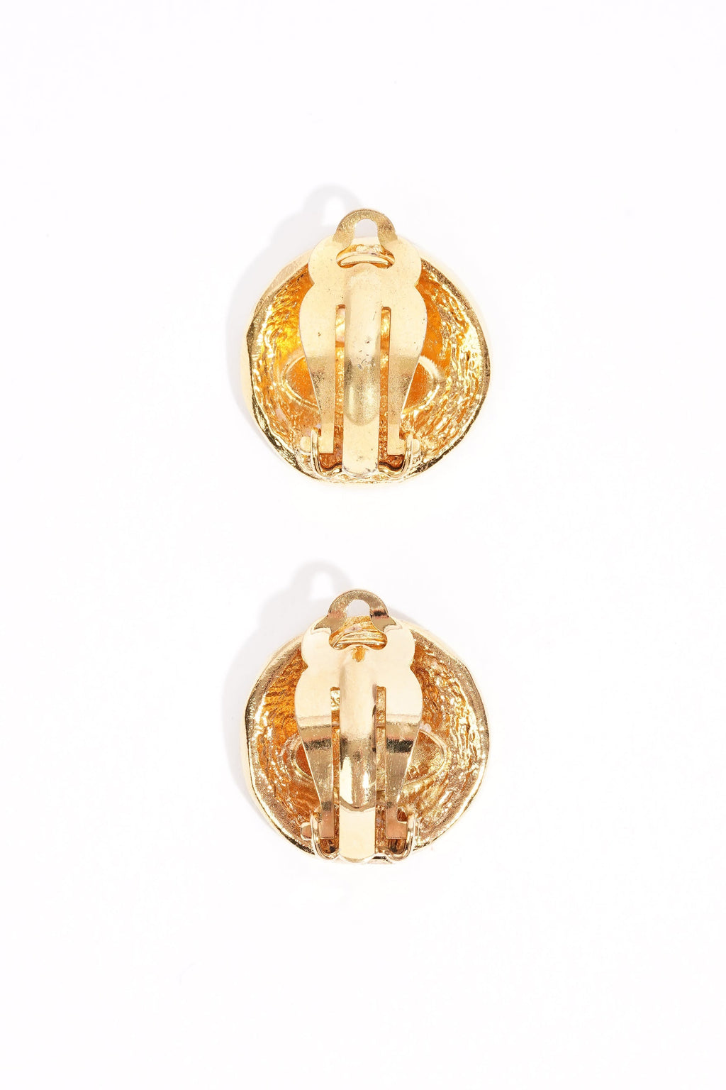 Chanel Rue Cambon Clip-On Earrings Gold Gold Plated