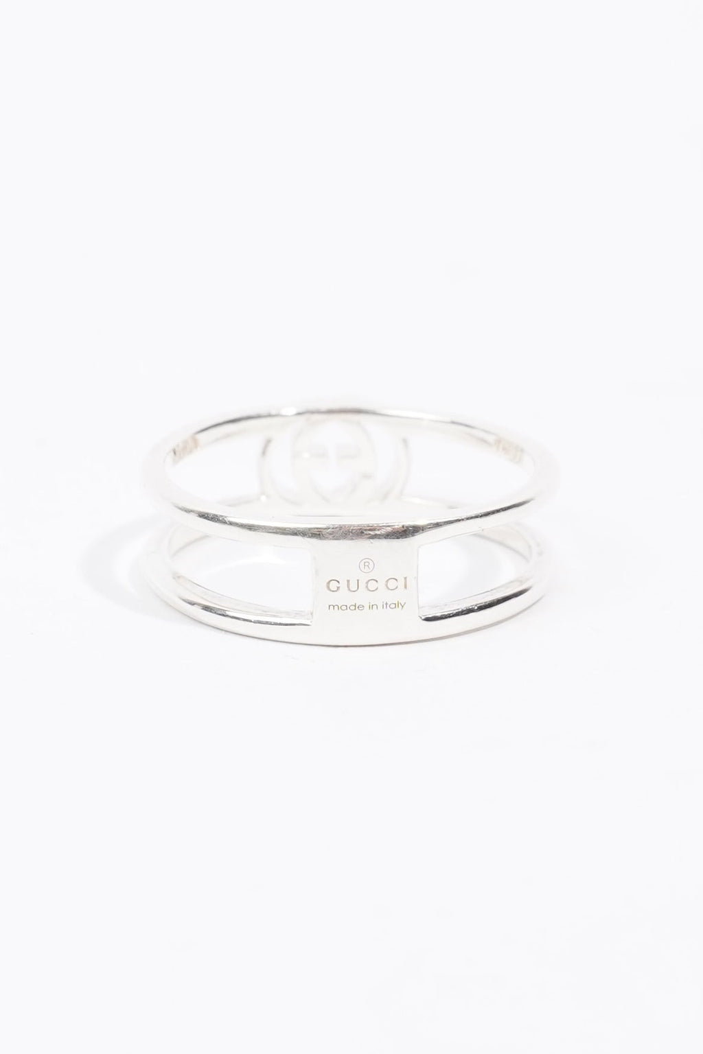 Gucci Interlocking G Ring Silver Silver Sterling 15