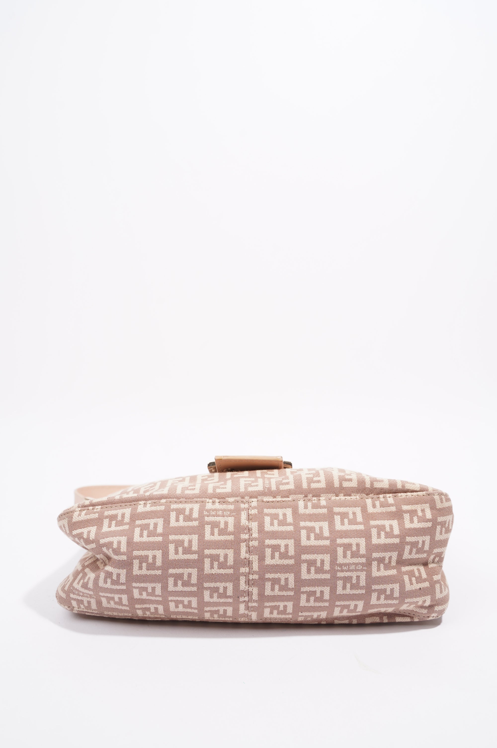 Fendi Zucchino Baguette Dusky Pink Canvas