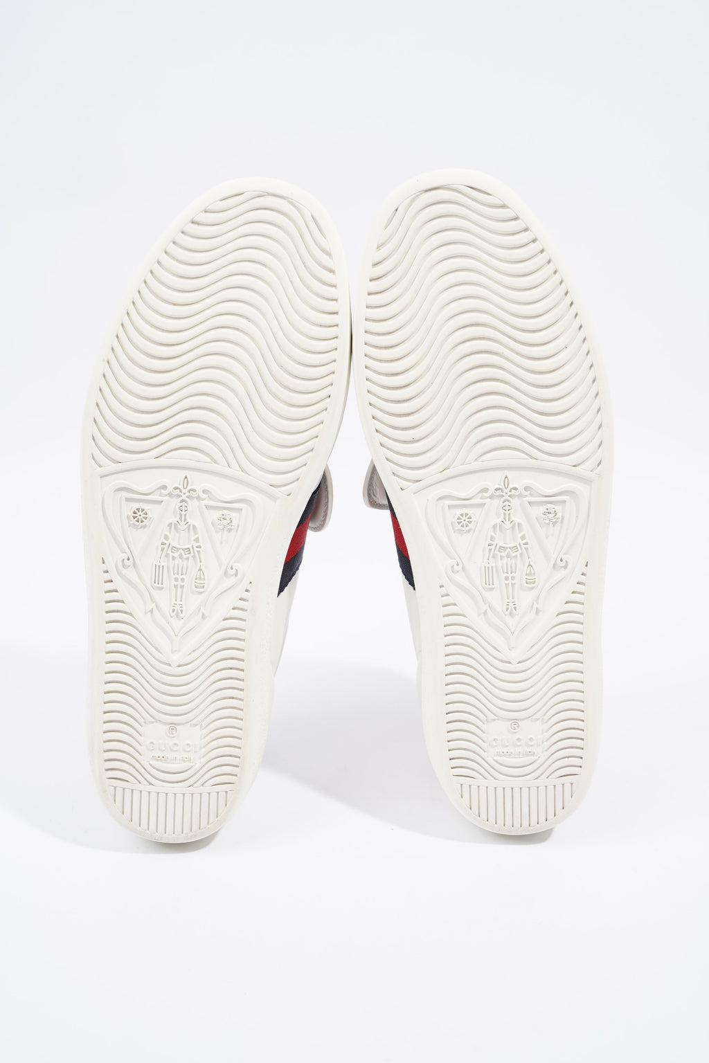 Gucci Ace "Blind For Love" White / Red / Navy Leather EU 36.5 UK 3.5