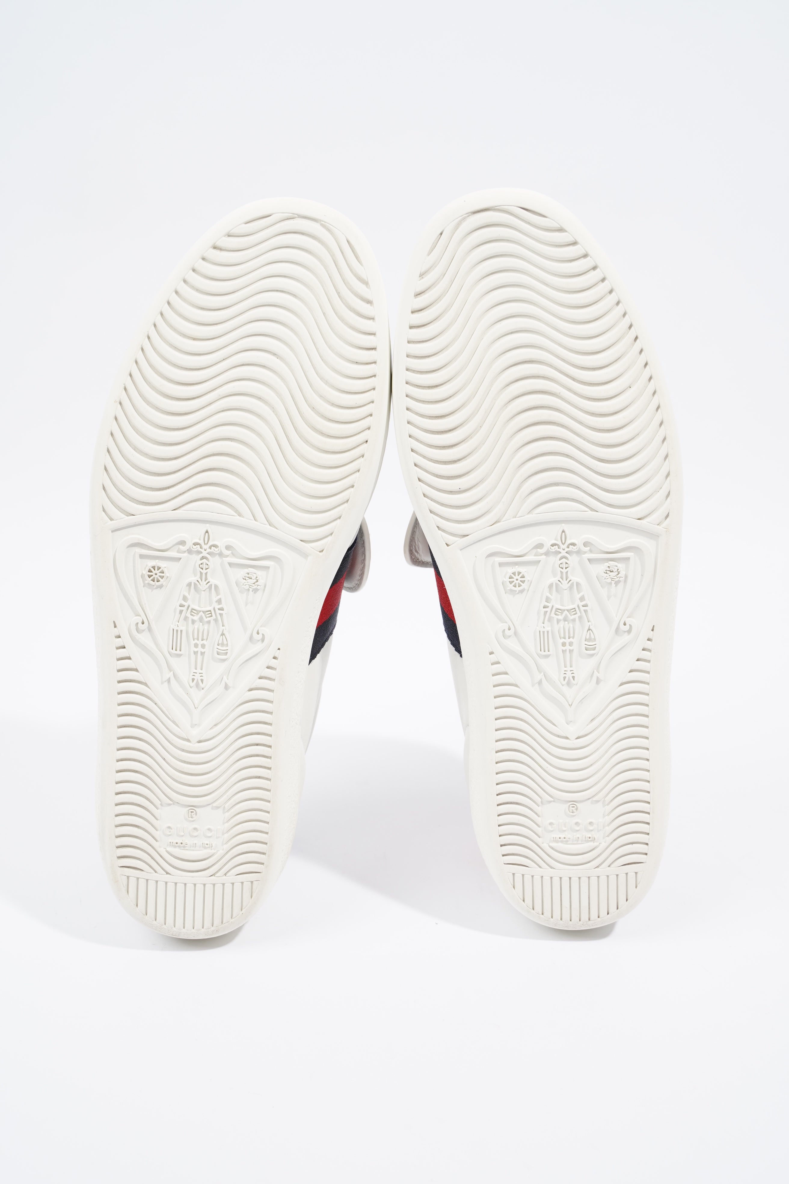 Gucci Ace "Blind For Love" White / Red / Navy Leather EU 36.5 UK 3.5
