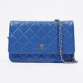 Chanel Wallet on Chain Blue Calfskin Leather