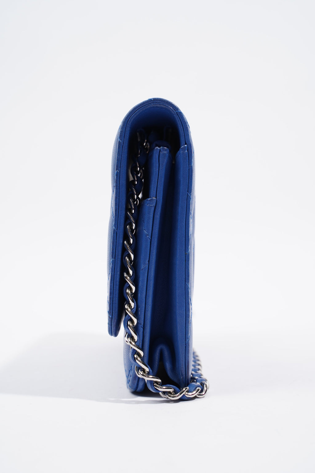 Chanel Wallet on Chain Blue Calfskin Leather