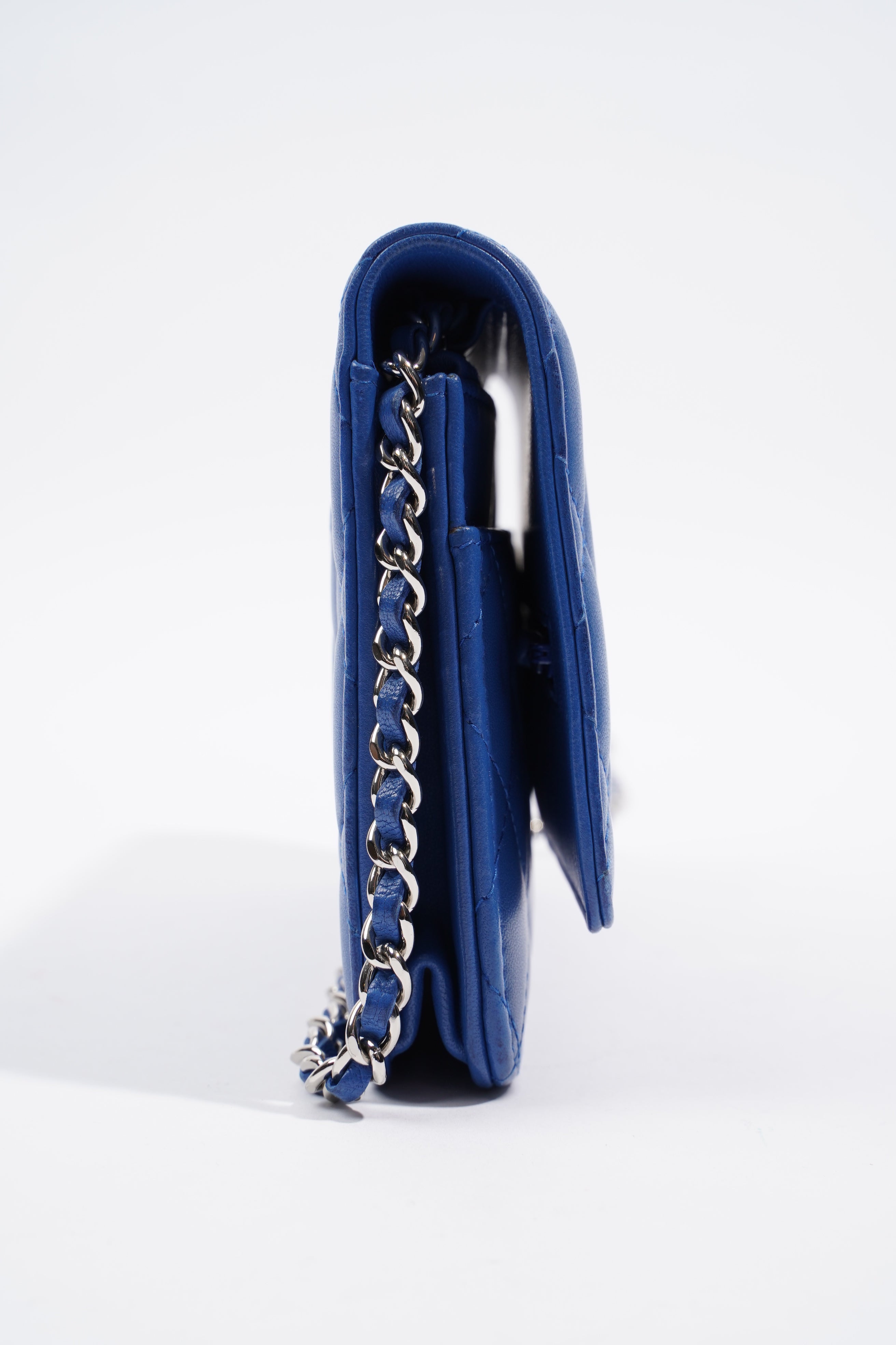 Chanel Wallet on Chain Blue Calfskin Leather