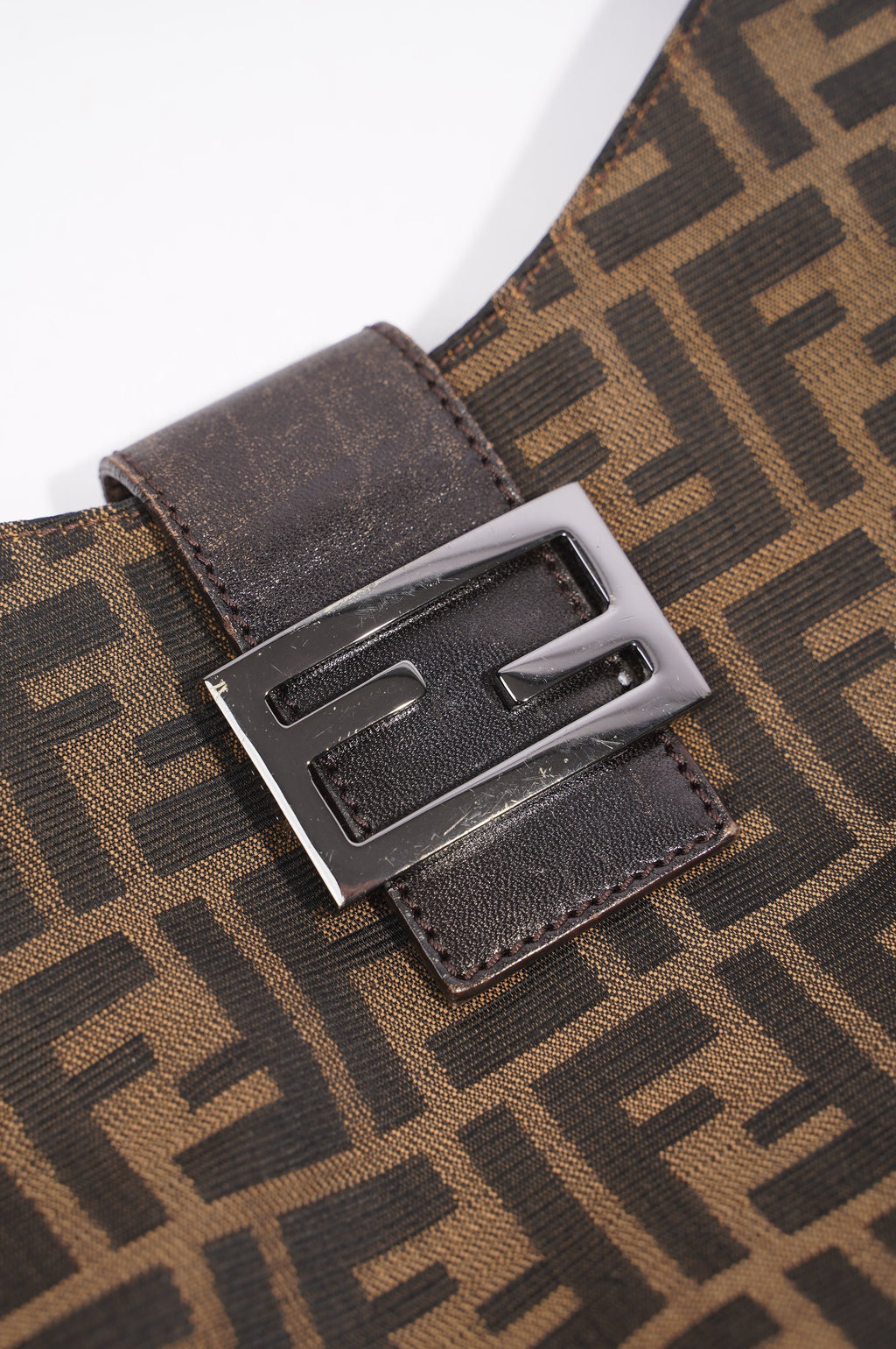 Fendi Zucca Croissant Bag Brown Canvas