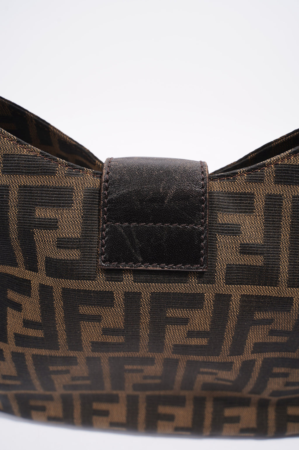 Fendi Zucca Croissant Bag Brown Canvas