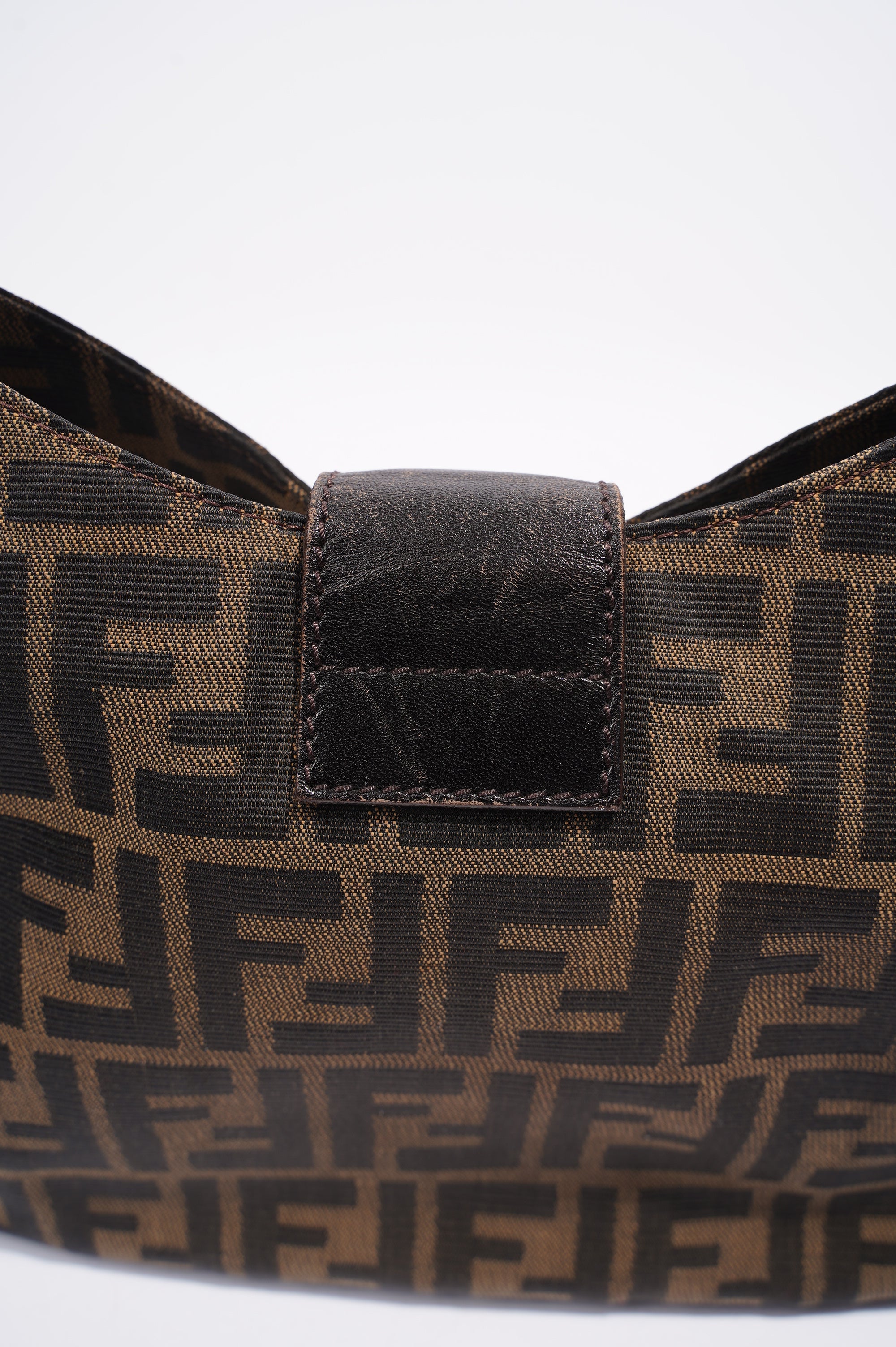 Fendi Zucca Croissant Bag Brown Canvas