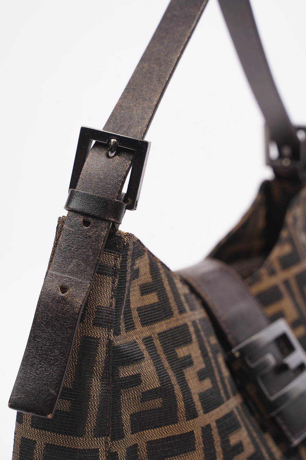 Fendi Zucca Croissant Bag Brown Canvas