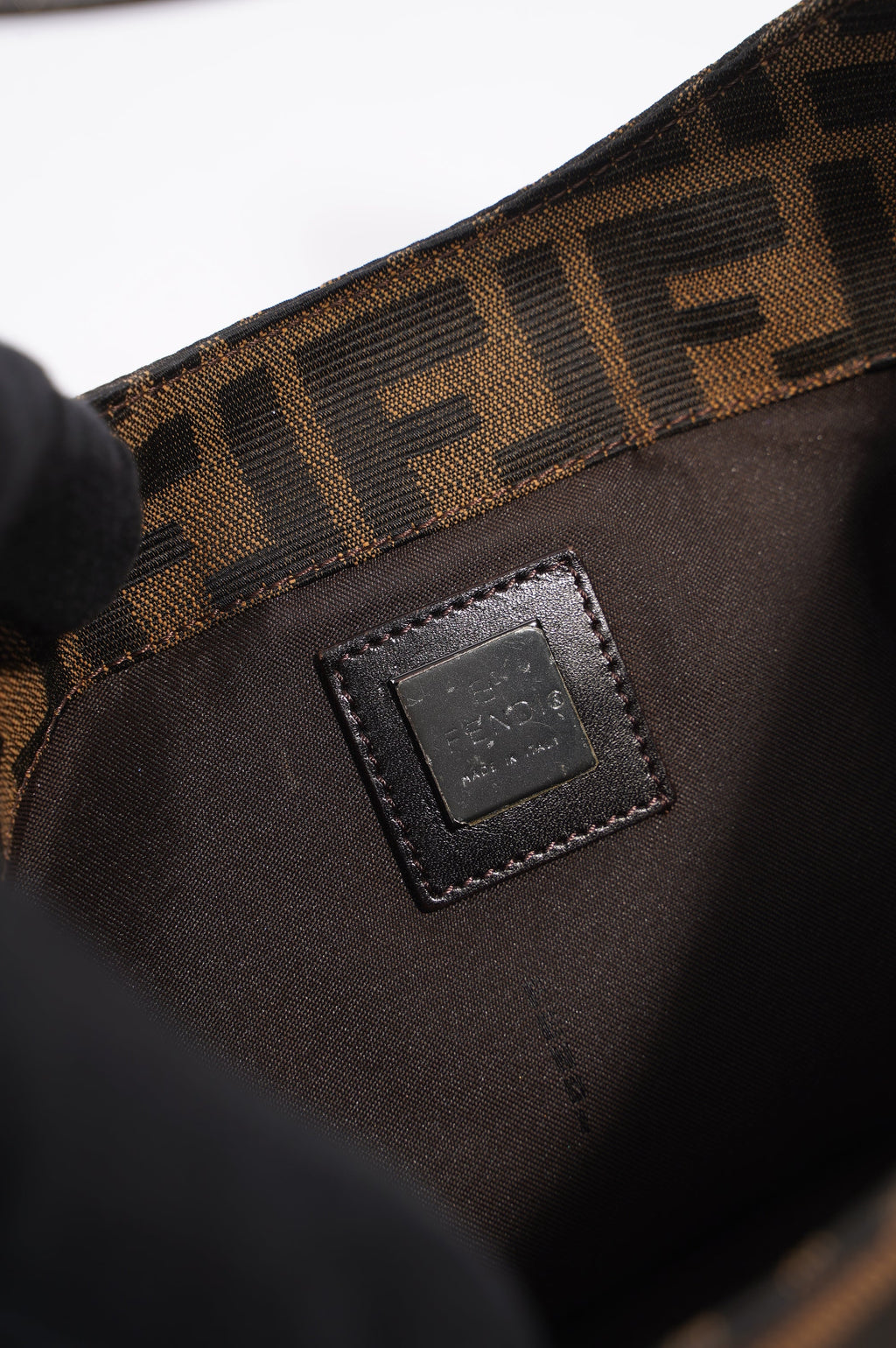 Fendi Zucca Croissant Bag Brown Canvas