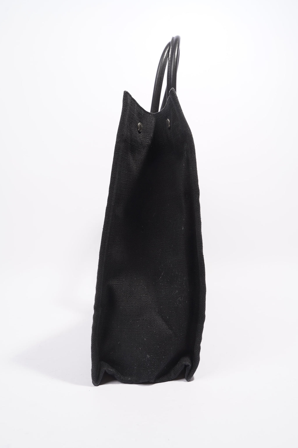 Saint Laurent Rive Gauche Tote Bag Black Wicker