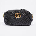 Gucci Marmont Zip Black Matelasse Leather Small