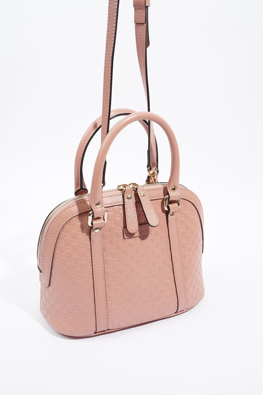 Gucci Dome Bag Pink Leather Small