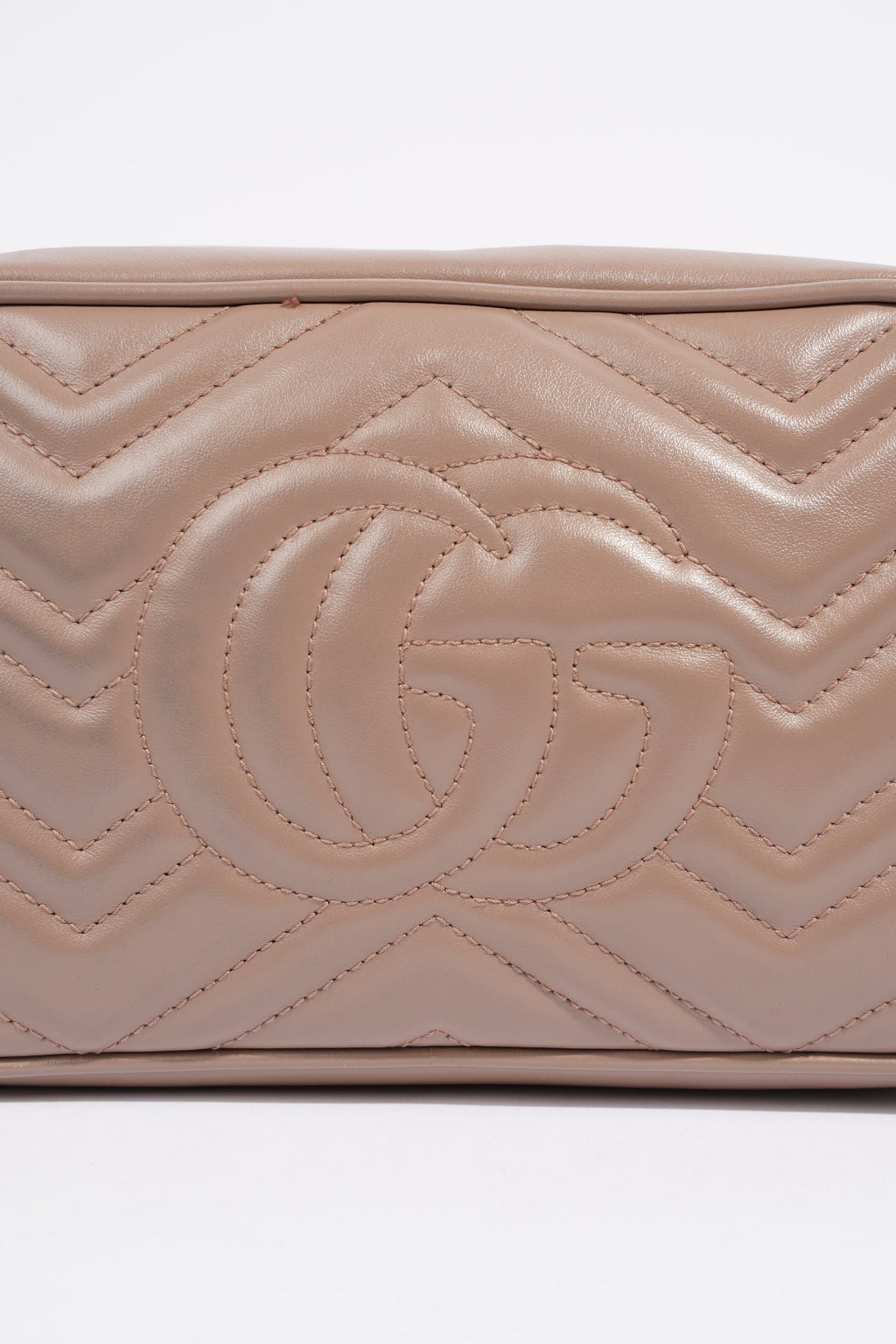 Gucci Marmont Zip Dusty Pink Matelasse Leather Small