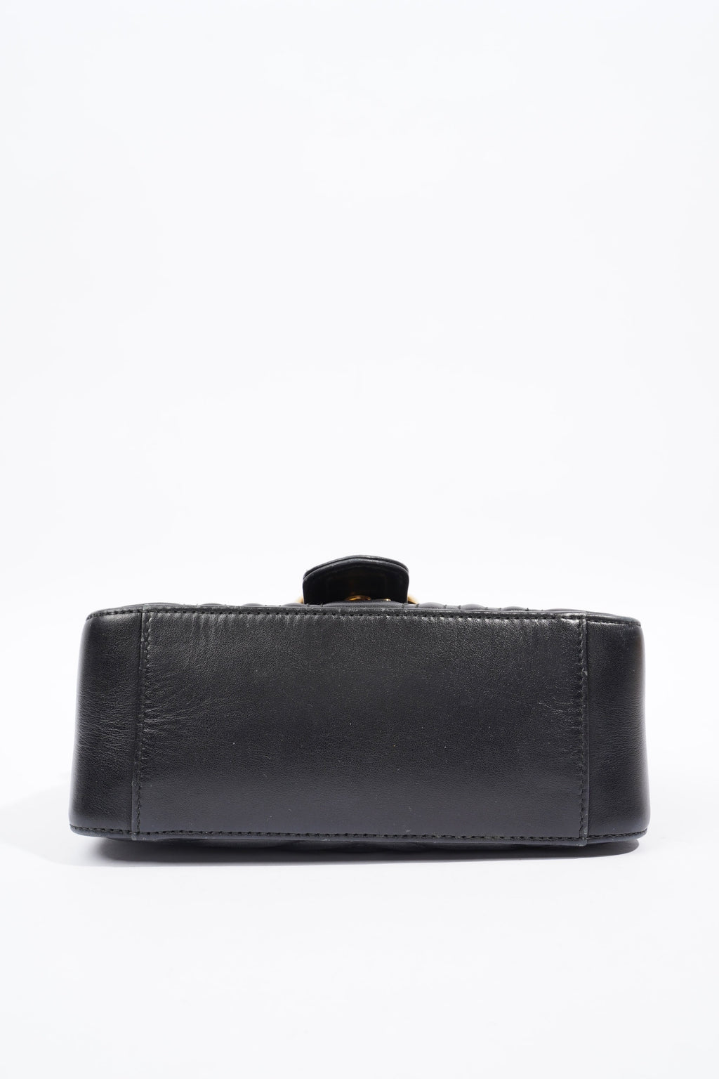 Gucci GG Marmont Mini Top Handle Black Matelasse Leather