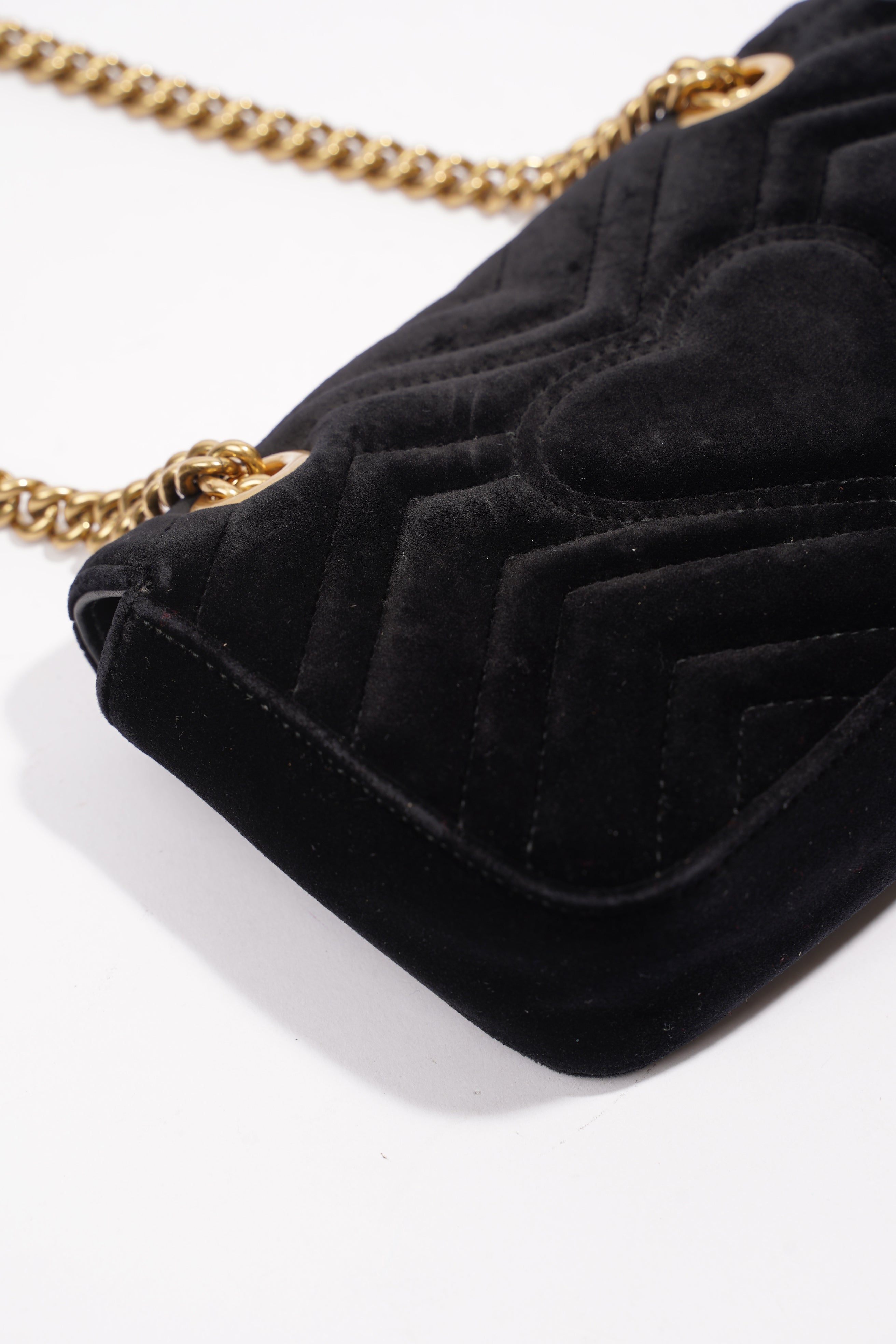 Gucci Marmont Black Velvet Mini