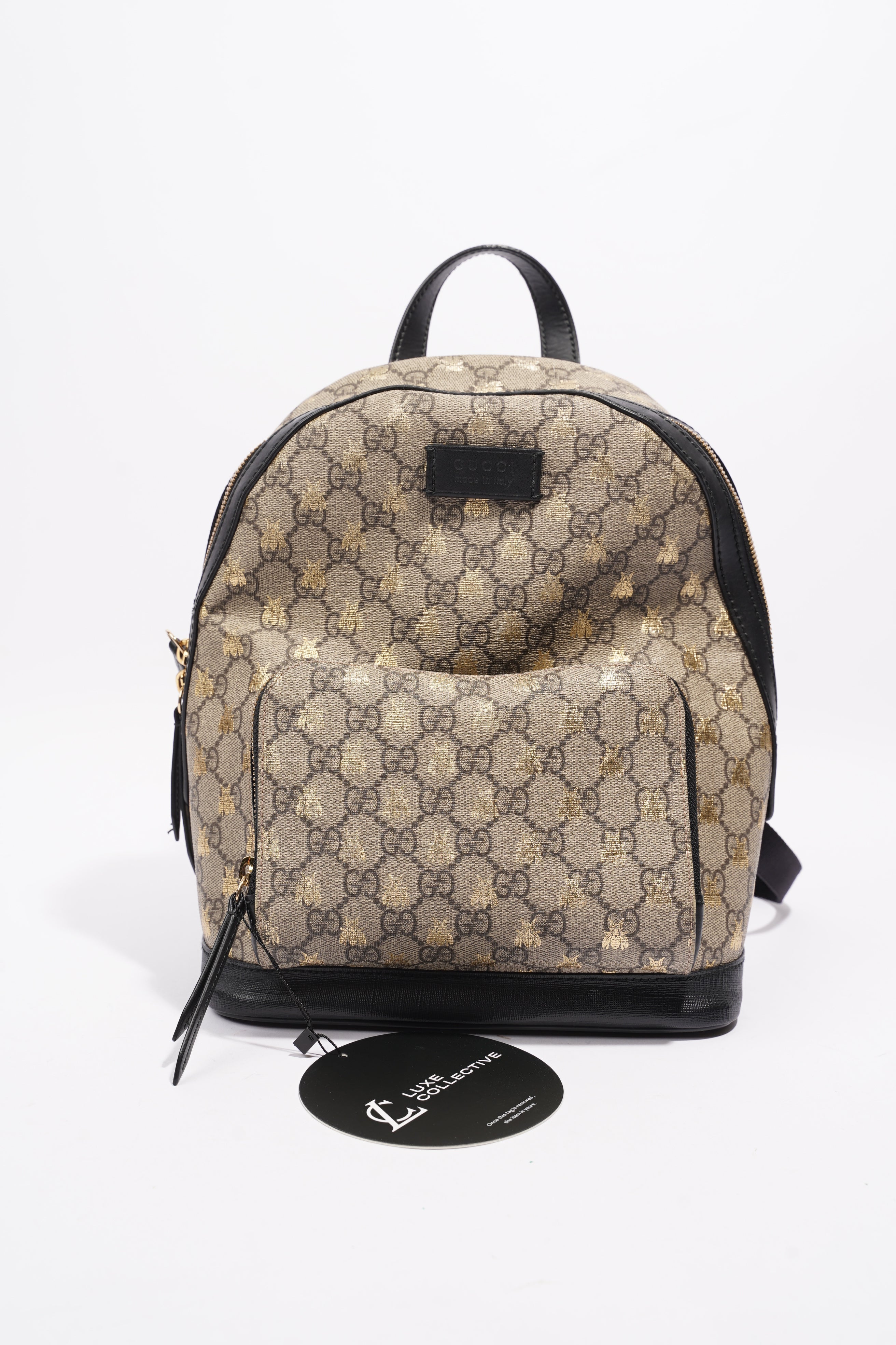 Gucci Bees Backpack Supreme Canvas Small