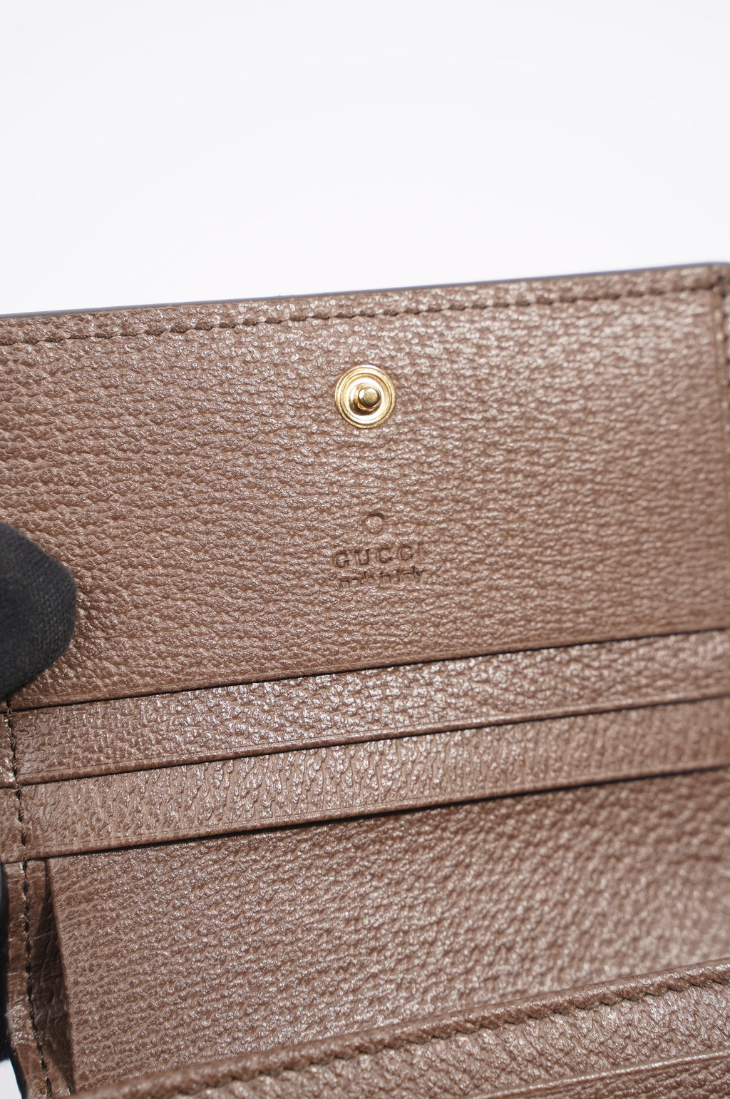 Gucci Ophidia Wallet Brown / Red / Green Coated Canvas