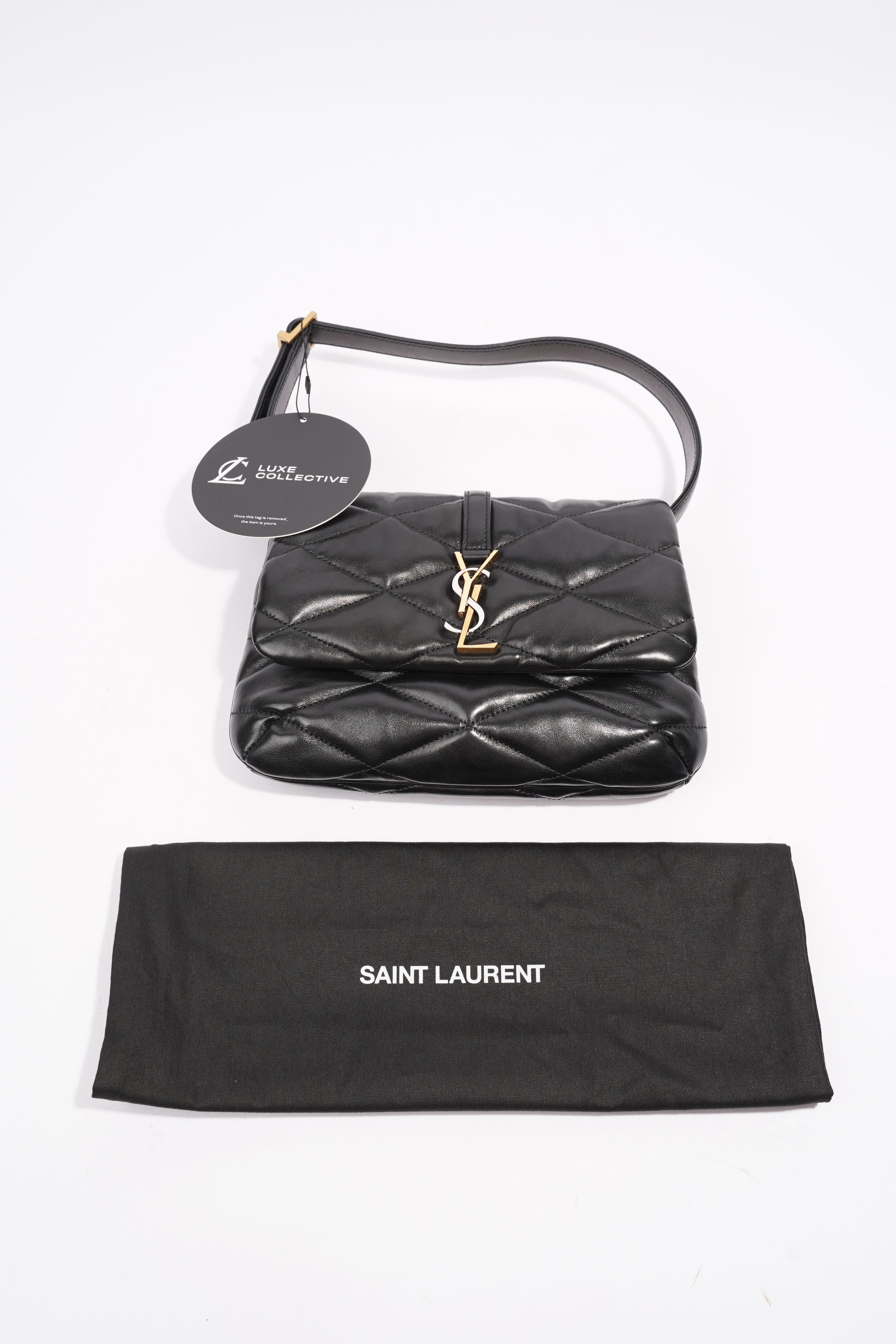 Saint Laurent Le 57 Hobo Bag Black Leather