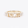 Christian Dior Dio(r)evolution Ring Gold / White Crystals Gold Plated Small