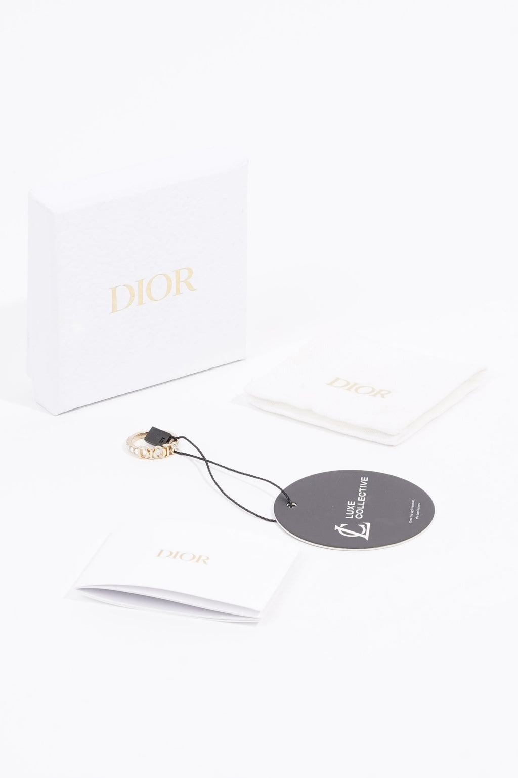 Christian Dior Dio(r)evolution Ring Gold / White Crystals Gold Plated Small