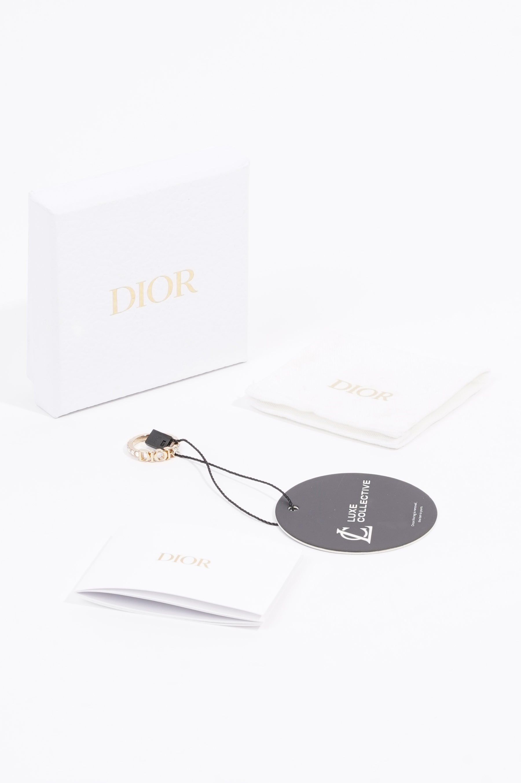 Christian Dior Dio(r)evolution Ring Gold / White Crystals Gold Plated Small