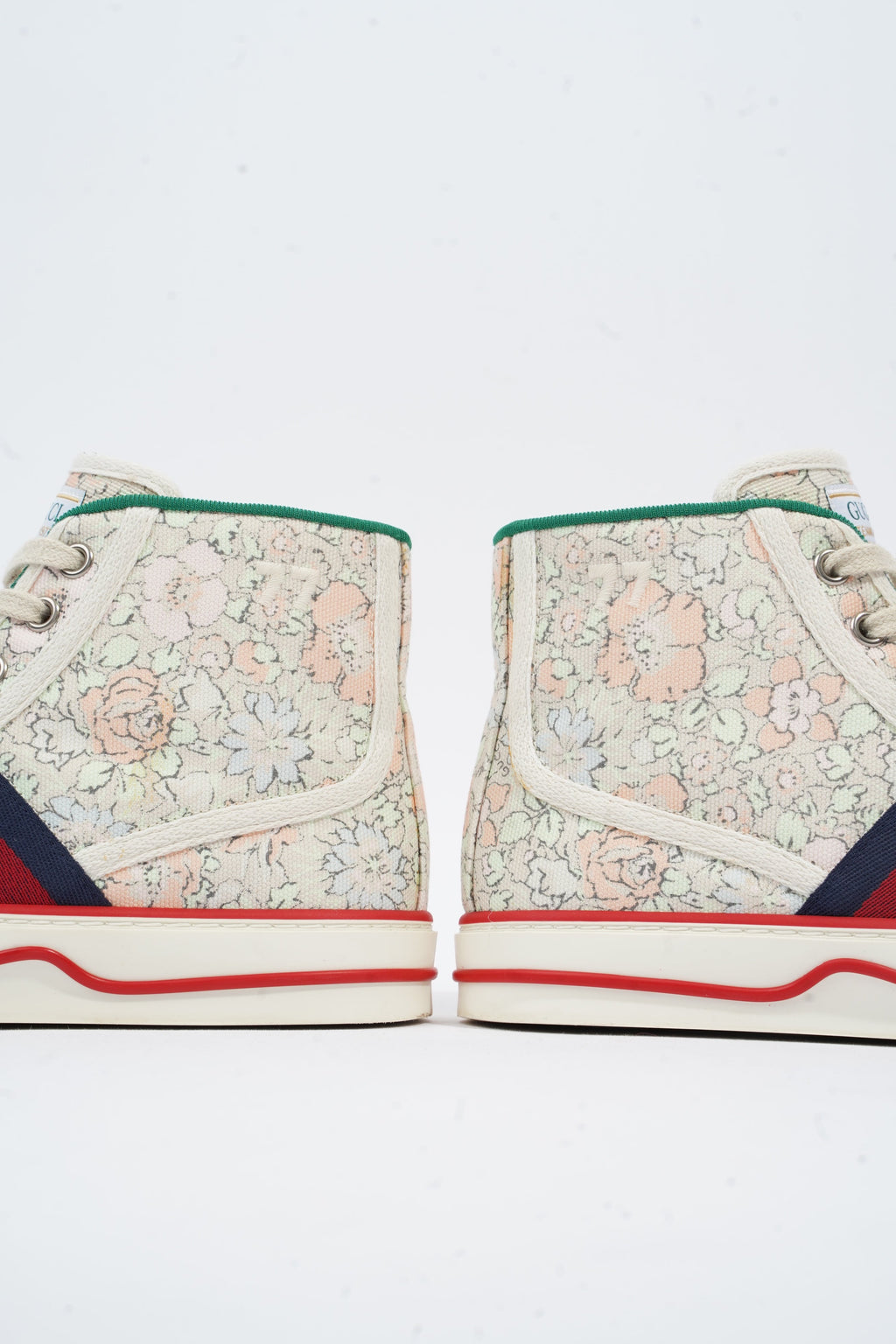 Gucci Tennis 1977 High Top Floral Print Canvas EU 35.5 UK 2.5