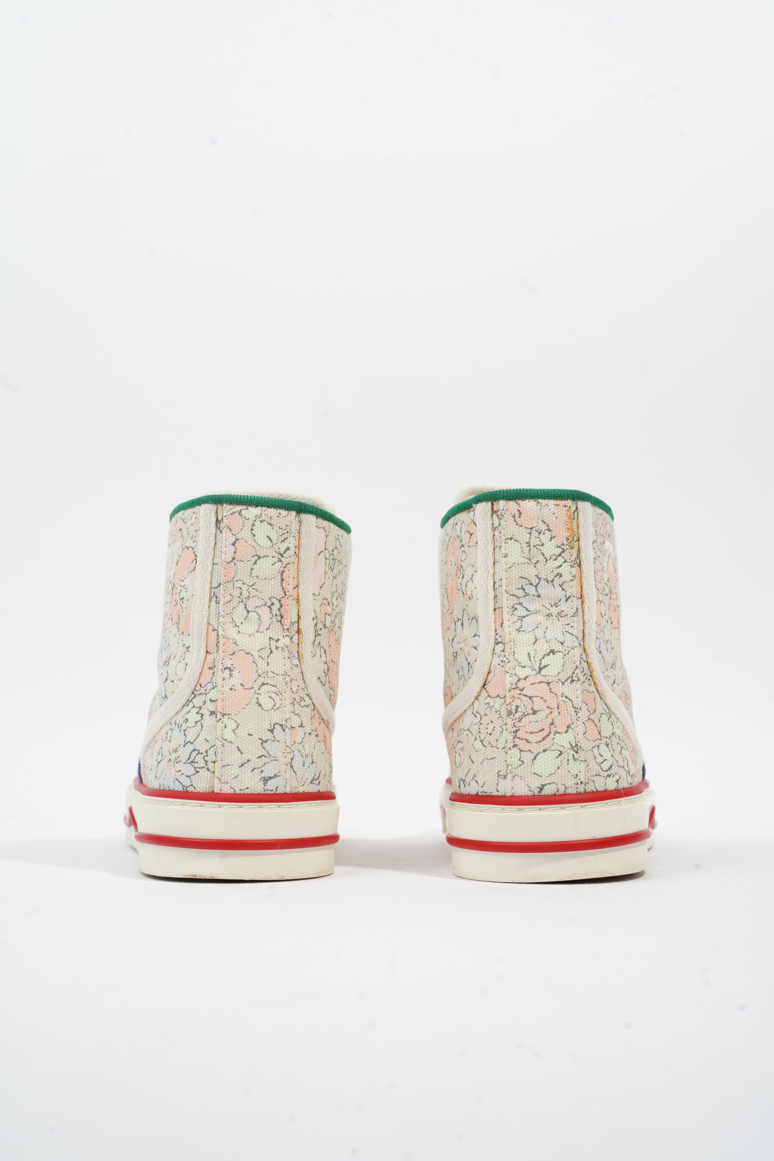 Gucci Tennis 1977 High Top Floral Print Canvas EU 35.5 UK 2.5