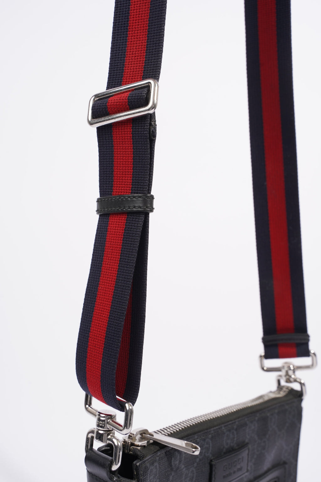 Gucci Small Messenger Black GG Supreme Coated Canvas