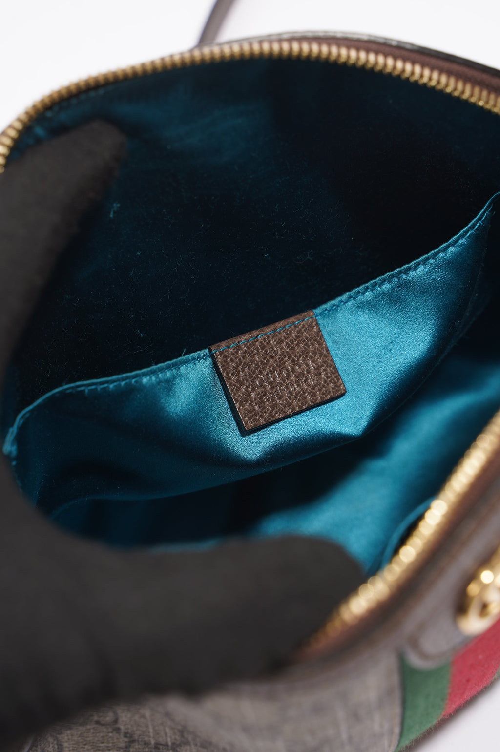 Gucci Ophidia Dome Bag Supreme / Brown Coated Canvas Small