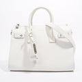 Saint Laurent Sac De Jour White Grained Leather Baby