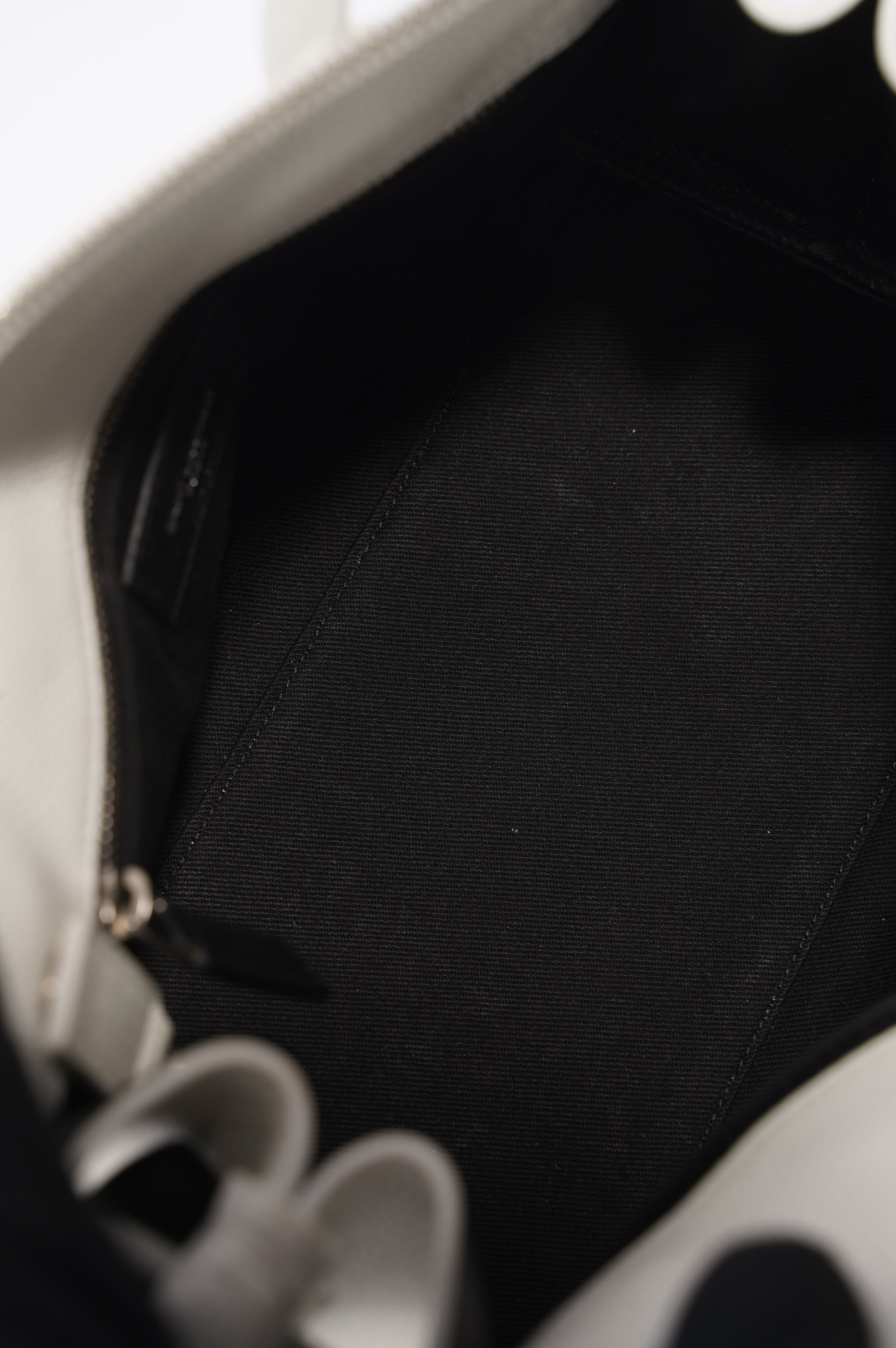 Saint Laurent Sac De Jour White Grained Leather Baby