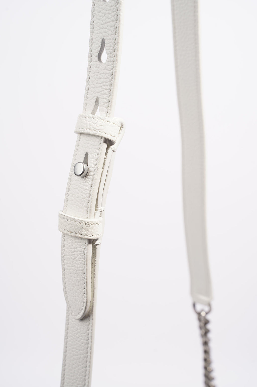Saint Laurent Sac De Jour White Grained Leather Baby