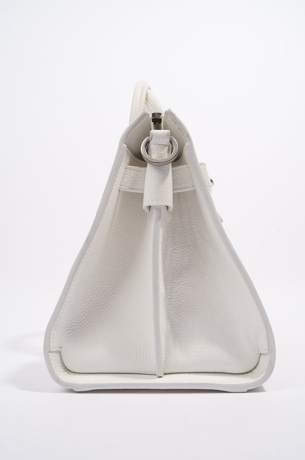Saint Laurent Sac De Jour White Grained Leather Baby