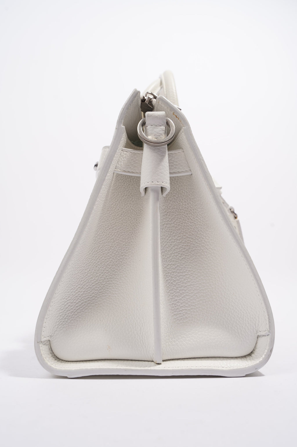 Saint Laurent Sac De Jour White Grained Leather Baby