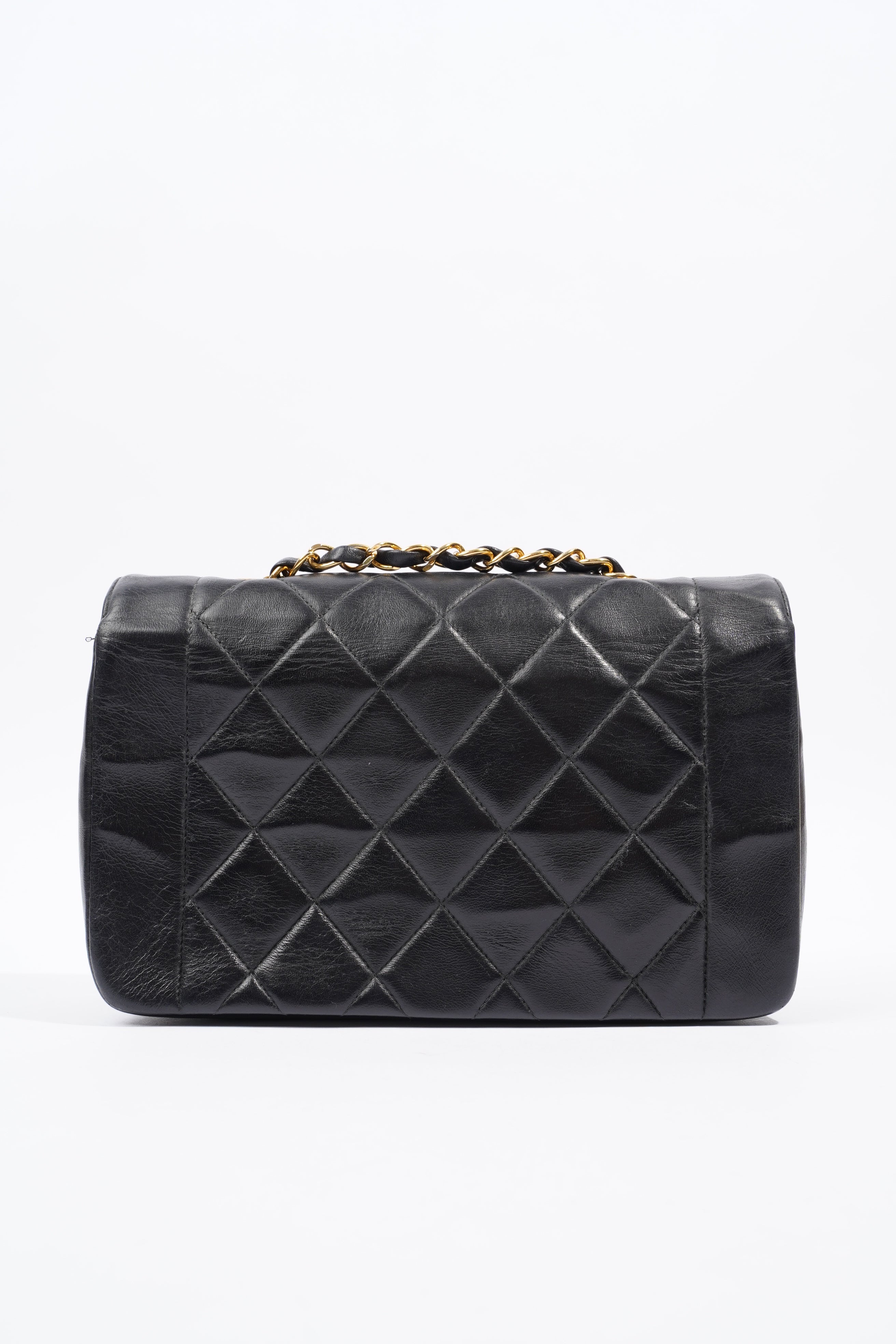 Chanel Diana Flap Black Lambskin Leather
