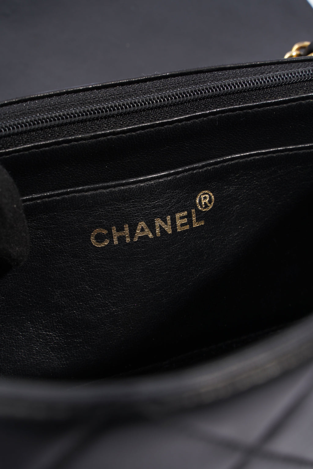 Chanel Diana Flap Black Lambskin Leather