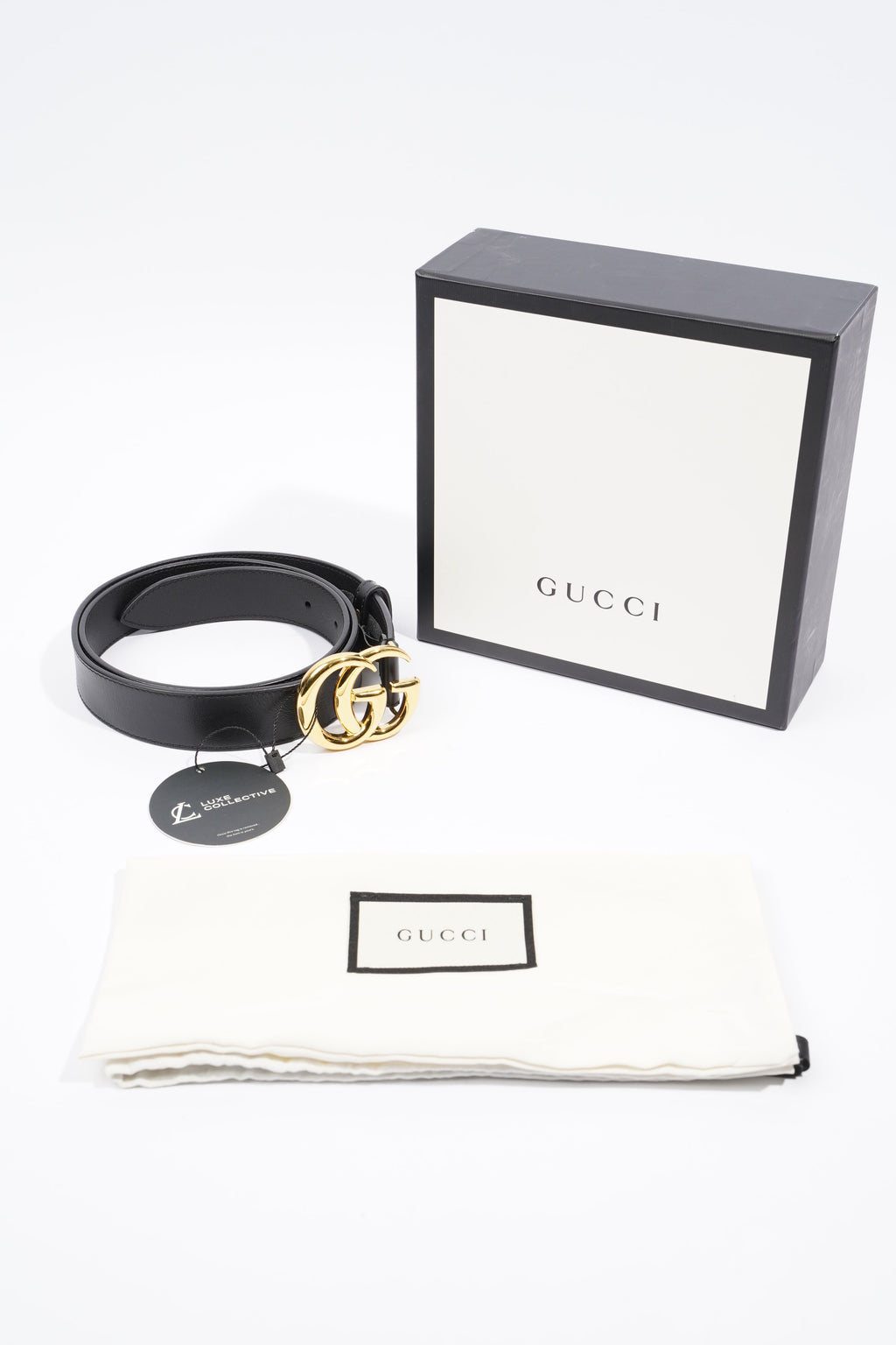 Gucci Marmont Belt Black Leather 90cm 36"