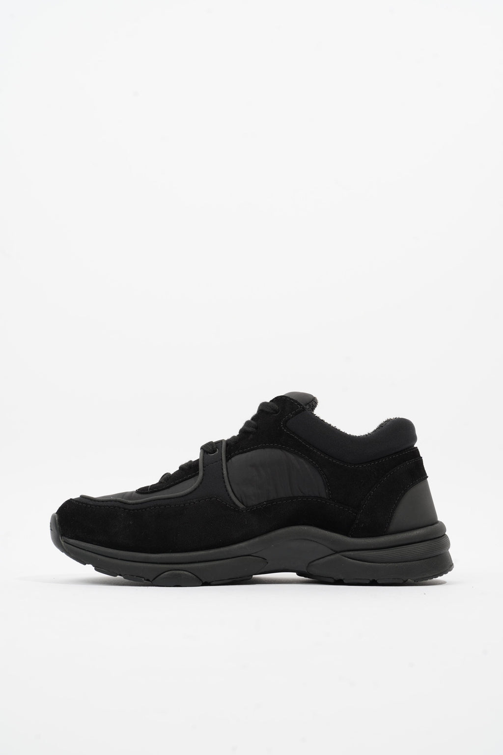 Chanel CC Logo Black Suede EU 37 UK 4